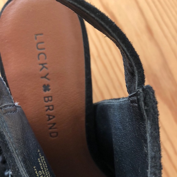 Cute Lucky Brand Fringe Heels - Picture 2 of 4